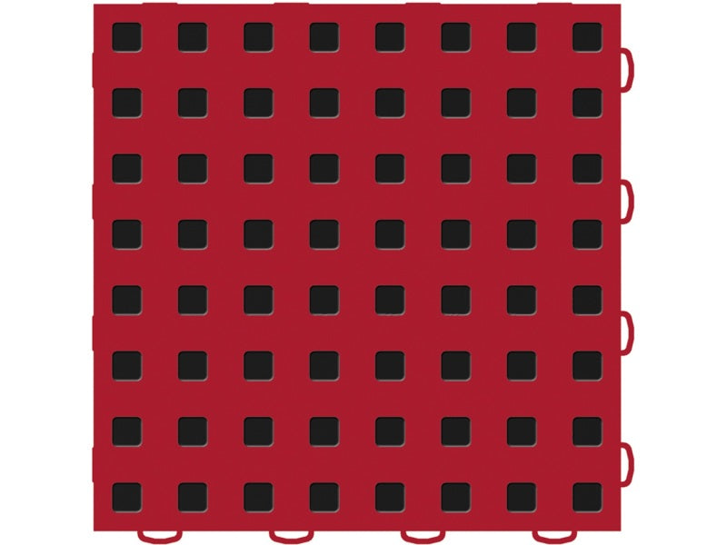 WeatherTech TechFloor - 12in X 12in Tiles - Red/Black **Order in Qtys of 10