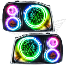 Load image into Gallery viewer, Oracle Nissan Frontier 01-04 Halo Kit - Triple - ColorSHIFT w/ 2.0 Controller
