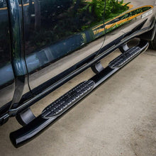 Load image into Gallery viewer, Westin 19-20 Chevrolet Silverado/GMC Sierra 1500 Double Cab PRO TRAXX 5 Oval Nerf Step Bars - Black