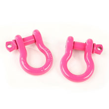 Load image into Gallery viewer, Rugged Ridge Pink 3/4in D-Ring Shackles