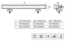 Load image into Gallery viewer, Go Rhino Xplor Flash Series Sgl Multi Function LED Light Bar (Track Mount) 10in. - Blk