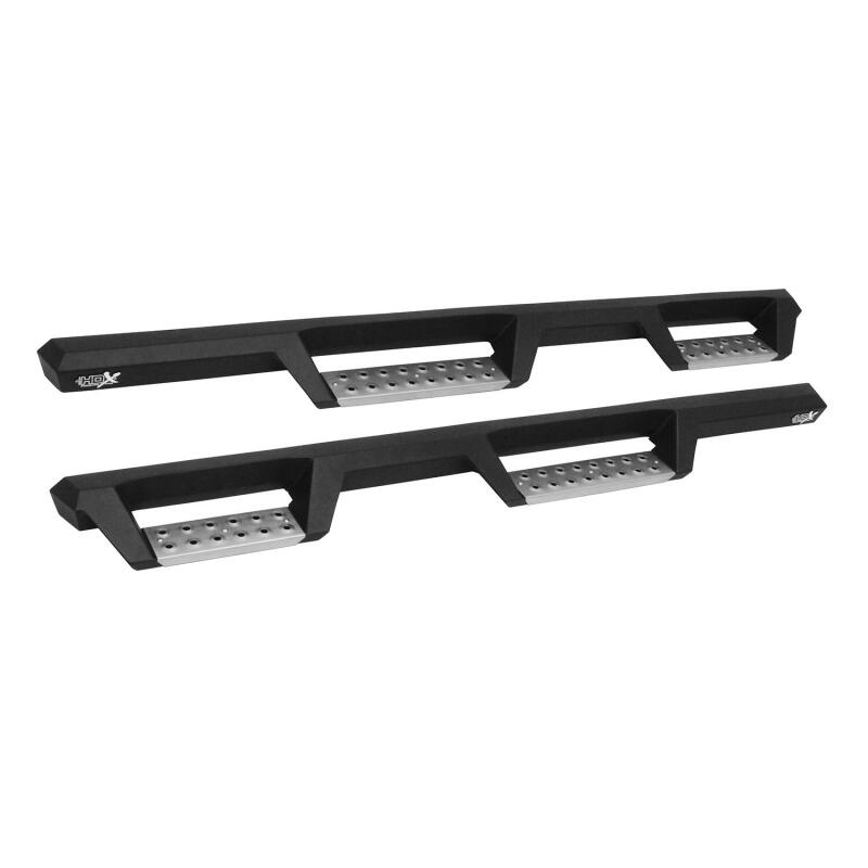 Westin 07-18 Jeep Wrangler JKU 4dr. HDX Stainless Drop Nerf Step Bars - Tex. Blk