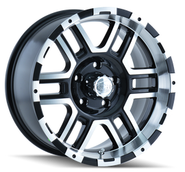 ION Type 179 17x8 / 6x139.7 BP / 10mm Offset / 106mm Hub Black/Machined Wheel