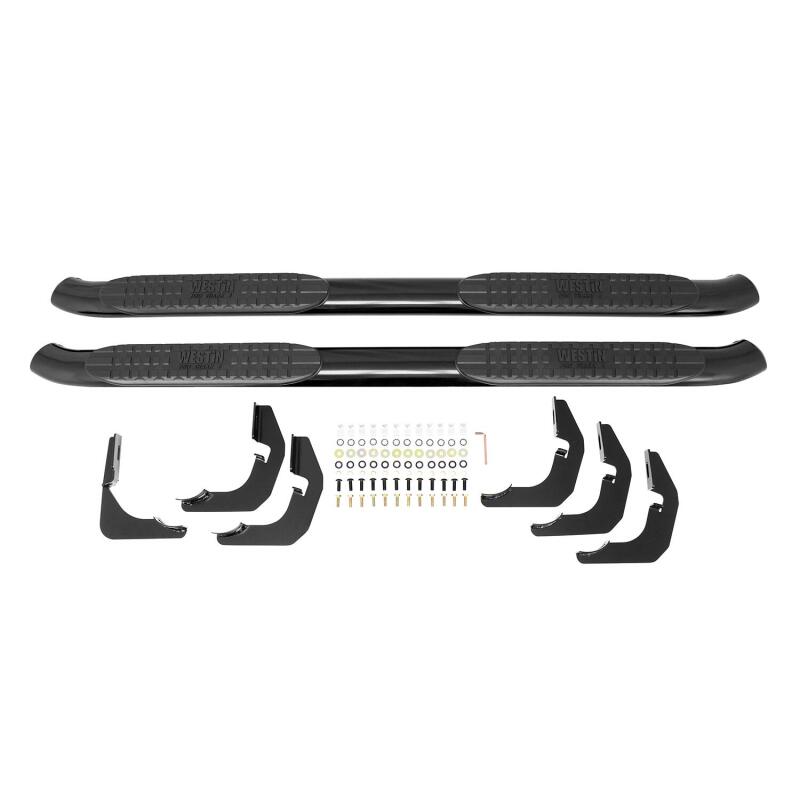 Westin 2014-2018 Chevy Silverado 1500 Reg Cab PRO TRAXX 4 Oval Nerf Step Bars - Black