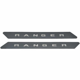 Putco 19-20 Ford Ranger SuperCab - w/ RANGER Etching (2pcs) Black Platinum Door Sills
