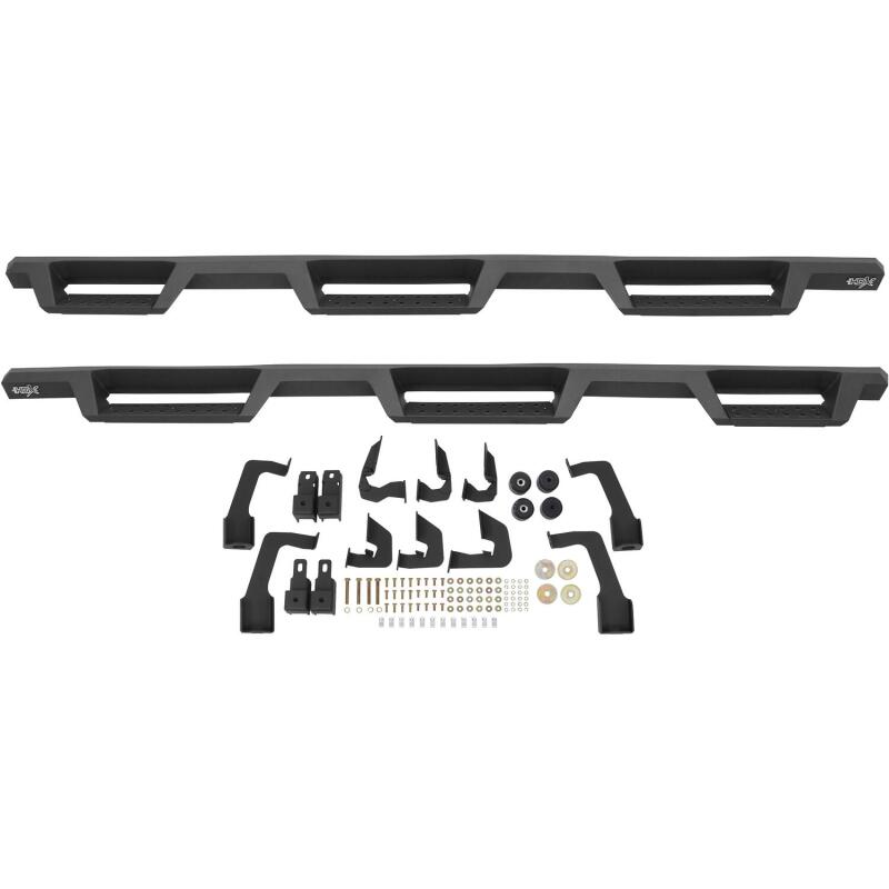 Westin 14-18 Chevrolet Silverado 1500 DC 6.5ft Bed HDX Drop W2W Nerf Step Bars - Tex. Blk