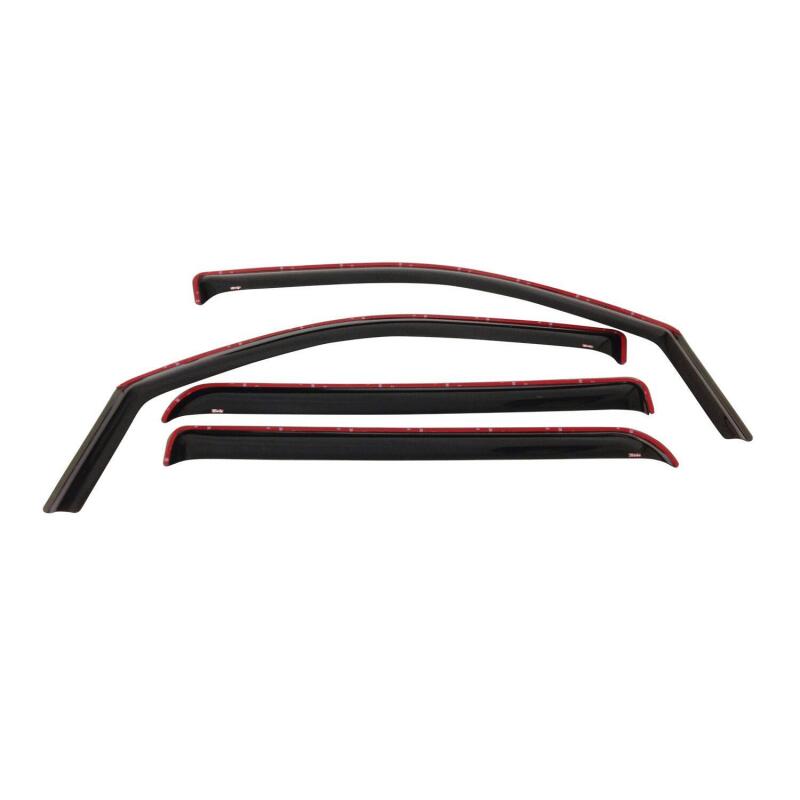 Westin 2000-2004 Dodge Dakota Quad Cab Wade In-Channel Wind Deflector 4pc - Smoke