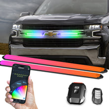 Load image into Gallery viewer, XK Glow 14in XKmax DRL Truck Grill Flexible Light App Cntl Bar 2pc