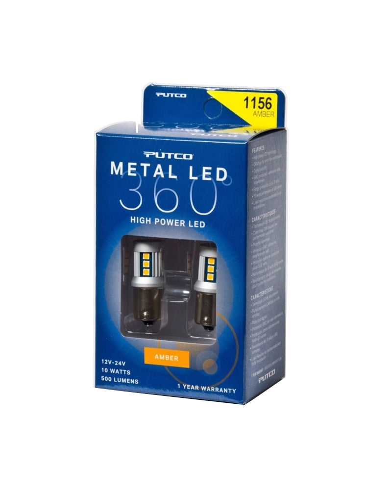 Putco 3156 - Amber Metal 360 LED