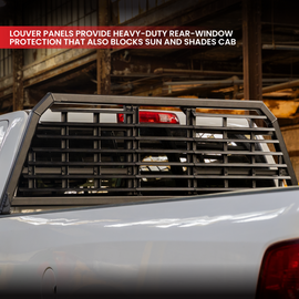 Gen-Y 20+ GMC GM 2500/3500 Defender 2 Outer Louver Panel for Headache Rack - Black