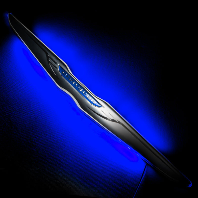 Oracle Chrysler Illuminated LED Sleek Wing - Dual Intensity - Blue SEE WARRANTY