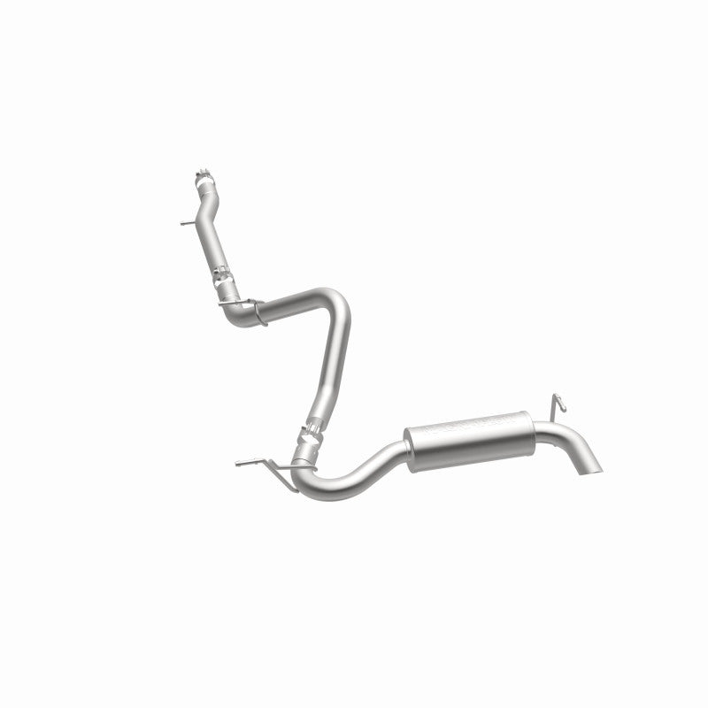 MagnaFlow 12-14 Jeep Wrangler 3.6L Single Straight Rear P/S Exit Stainless C/b Perf Exhaust-Comp