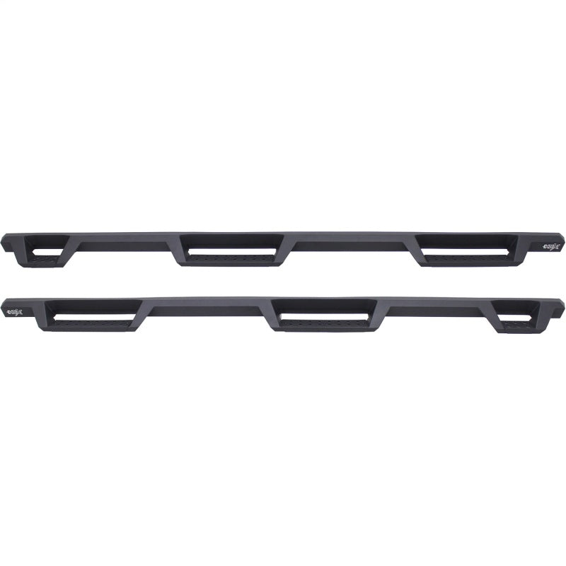 Westin 99-16 Ford F-250/350/450/550 CC (6.75ft Bed) HDX Drop Whl to Whl Nerf Step Bars - Text Blk