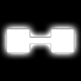 ORACLE Lighting Universal Illuminated LED Letter Badges - Matte Wht Surface Finish - H