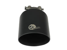 Load image into Gallery viewer, aFe Takeda 304 SS Clamp-On Exhaust Tip 2.5in. Inlet / 4.5in. Outlet / 7in. L - Black