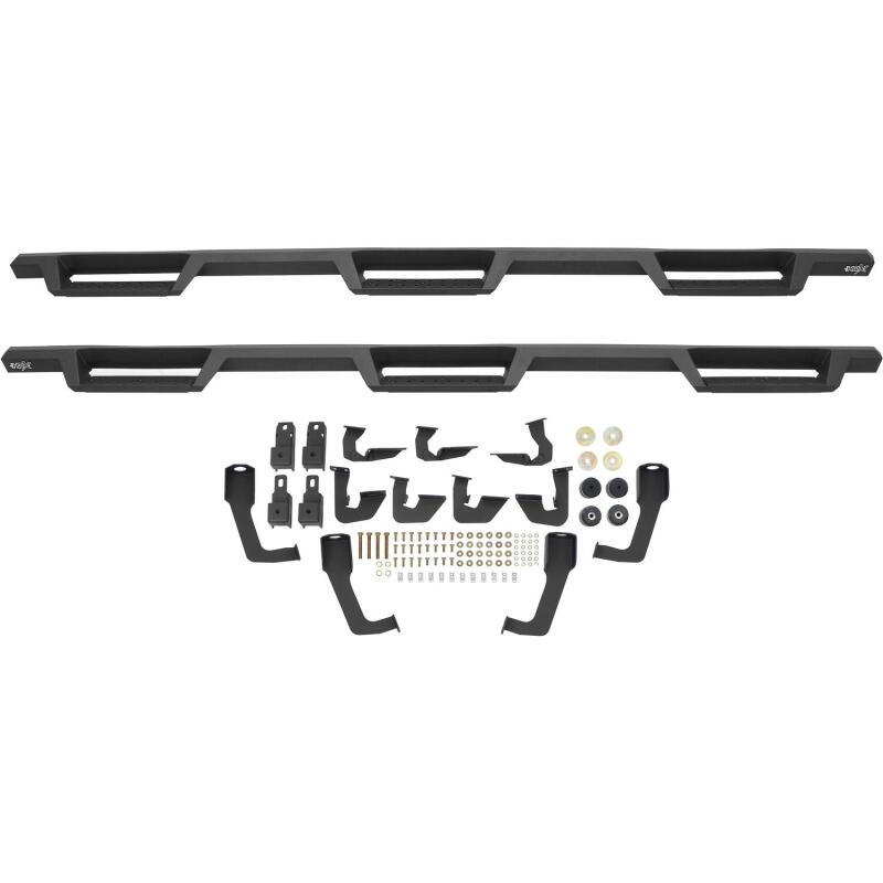 Westin/HDX 07-19 Chevy Silv 2500/3500 Crew (8ft) (Excl Dually) Drop WTW Nerf Step Bars - Blk