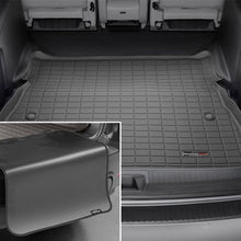 Load image into Gallery viewer, WeatherTech 22-23 Ford Explorer Incl. ST/Hybrid Seatback Cargo Liners HP w/ Bumper Protector - Black