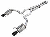 AWE 2024 Ford Mustang GT Fastback S650 RWD Touring Catback Exhaust w/ Dual Diamond Black Tips