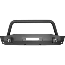 Load image into Gallery viewer, Westin 18-22 Jeep Wrangler JL / 20-22 Gladiator WJ2 Stubby Front Bumper w/Bull Bar - Tex. Blk