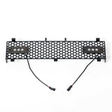 Putco 11-16 Ford SuperDuty - SS Black Punch Design w/ Qty 2 - 6in Light bars Bumper Grille Inserts