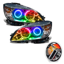 Load image into Gallery viewer, Oracle 0811 Mercedes Benz CClass PreAssembled Headlights  Chrome Housing ColorSHIFT