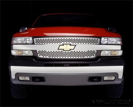 Putco 01-02 Chevrolet Silverado HD Punch Stainless Steel Grilles