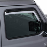 Putco 20-21 Jeep Gladiator JT/JL Element Chrome Window Visors (Front Only)