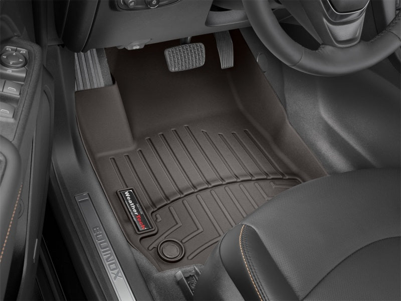 Weathertech 2023 Ford SuperDuty SuperCab (1st Row Console/Bench Carpeted) 1st Row Floorliner - Cocoa