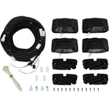 Westin R5 LED Light Kit - 4 End Caps Integrated LED Lights w/ Wiring Harness - Black