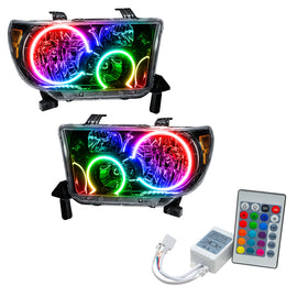 Oracle 07-11 Toyota Tundra Pre-Assembled Headlights- Blk Housing - w/ Simple Controller