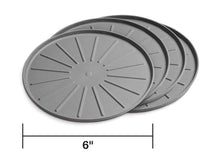 Load image into Gallery viewer, WeatherTech Round Coaster Set 6in. - Grey (Set of 4)