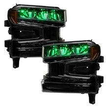 Load image into Gallery viewer, Oracle 19-21 Silverado/Sierra 1500 RGB Demon Eye Headlight Kit - w/o Controller