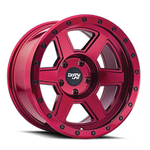 Load image into Gallery viewer, Dirty Life 9315 Compound 17x9 / 6x135 BP / -12mm Offset / 87.1mm Hub Crimson Candy Red Wheel