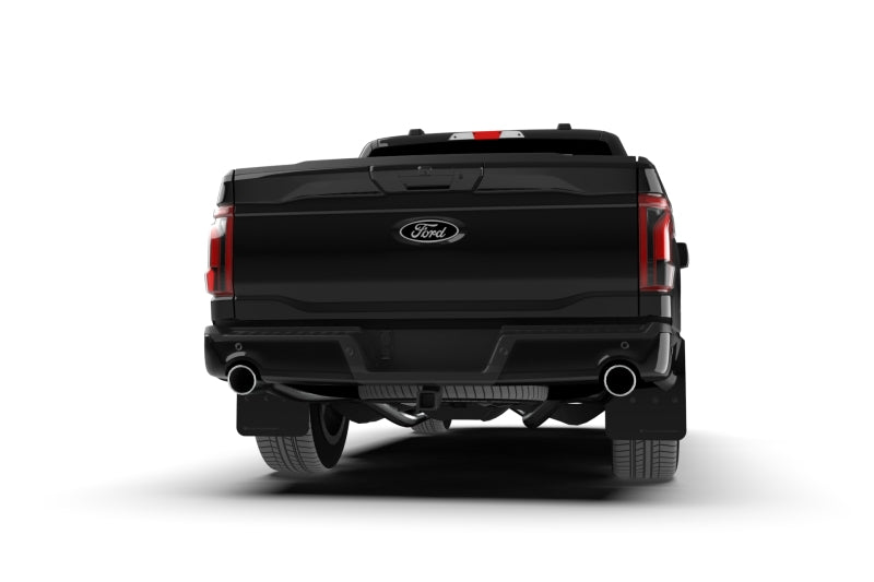 Rally Armor 21-24 Ford F-150 (Excl. Raptor) Black UR Mud Flap w/Metallic Black Logo