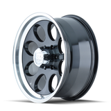 ION Type 171 16x10 / 8x165.1 BP / -38mm Offset / 130.8mm Hub Black/Machined Wheel