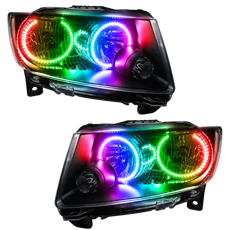 Oracle 11-13 Jeep Grand Cherokee SMD HL (Non-HID) - Chrome - ColorSHIFT