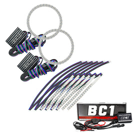 Oracle 15-17 Ford Mustang V6/GT/Shelby DRL  w/ Halo Kit - ColorSHIFT w/ BC1 Controller