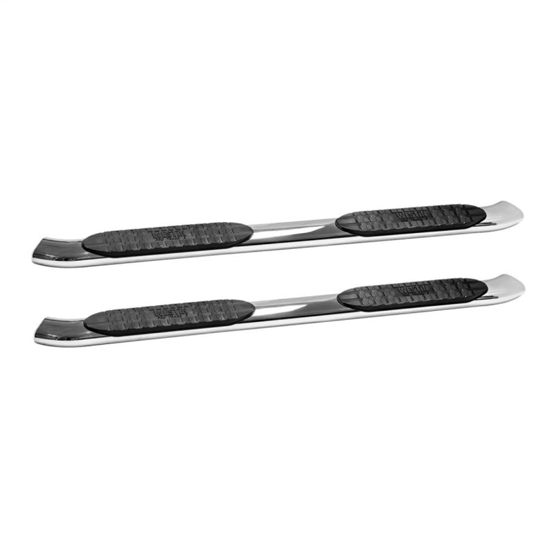 Westin 2007-2013 Chevy Silverado 1500 Crew Cab PRO TRAXX 5 Oval Nerf Step Bars - SS