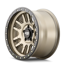 Load image into Gallery viewer, Dirty Life 9309 Canyon Pro 17x9/5x127 BP/-38mm Offset/71.5mm Hub Satin Gold Wheel - Beadlock