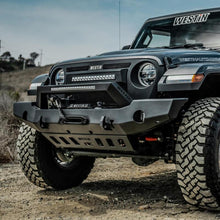 Load image into Gallery viewer, Westin 18-20 Jeep Wrangler WJ2 Full Width Front Bumper w/LED Light Bar Mount Textured Black