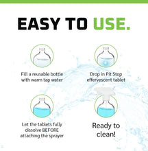 Load image into Gallery viewer, WASH&amp;WHIPS Pit Stop Glass Cleaner / All Surface Cleaner Refill Tablets (Makes 5 Gallons)