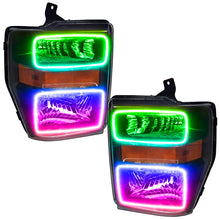 Load image into Gallery viewer, Oracle 08-10 Ford F250/350 LED HL - Black - ColorSHIFT