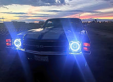 Load image into Gallery viewer, Oracle Pre-Installed Lights 7 IN. Sealed Beam - White Halo SEE WARRANTY