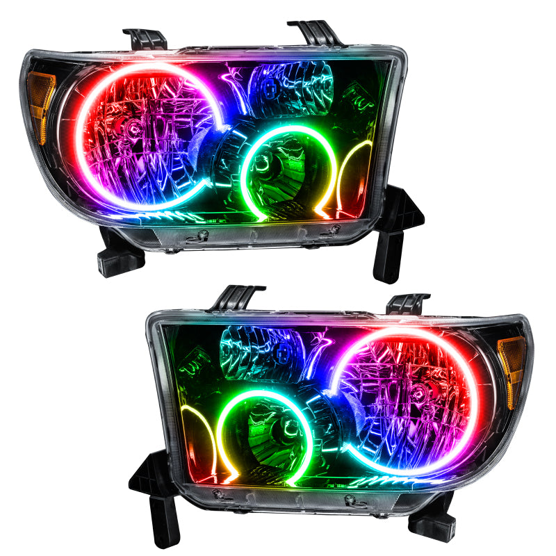 Oracle 07-11 Toyota Tundra Pre-Assembled Headlights - Black Housing - w/ 2.0 Controller