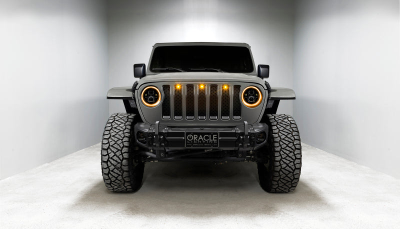 Oracle Jeep Wrangler JL/Gladiator JT 7in. High Powered LED Headlights (Pair) - Dynamic SEE WARRANTY