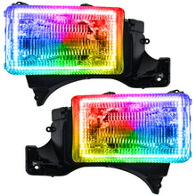 Load image into Gallery viewer, Oracle 94-02 Dodge Ram Pre-Assembled Halo Headlights - ColorSHIFT SEE WARRANTY