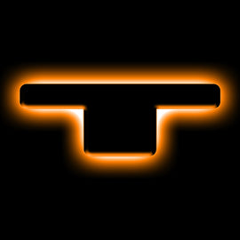 ORACLE Lighting Universal Illuminated LED Letter Badges - Matte Blk Surface Finish - T