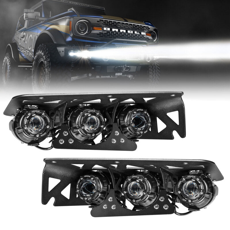 Oracle Lighting 21-24 Ford Bronco Off Road Laser and LED Fog Light Kit for Steel Bumper SEE WARRANTY