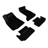 3D MAXpider 17-23 Dodge Challenger AWD Kagu 1st & 2nd Row Floor Mat - Black (4pc)