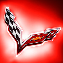 Load image into Gallery viewer, Oracle Corvette C7 Rear Illuminated Emblem - Red SEE WARRANTY